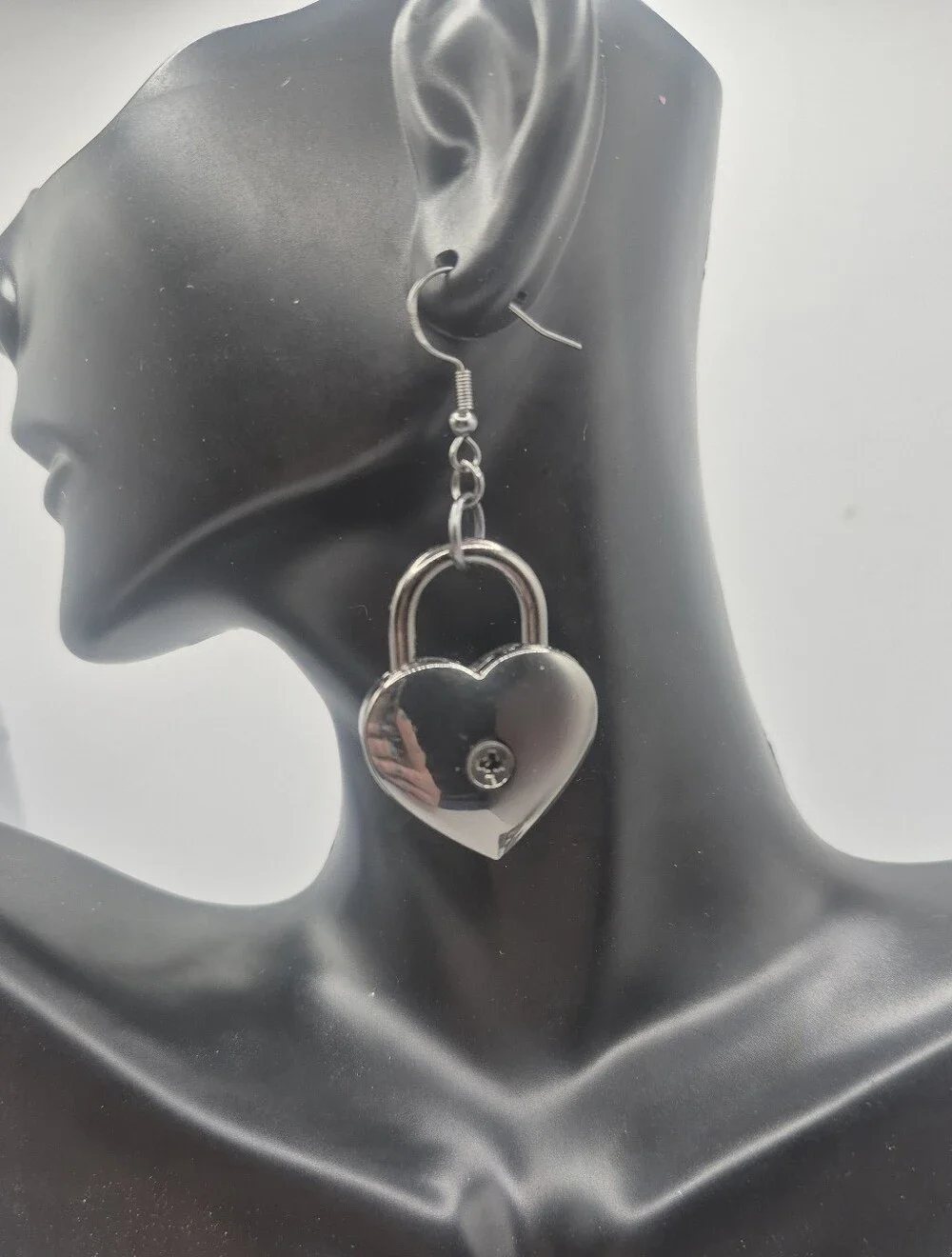 Real Padlock Earrings (2 Pairs)